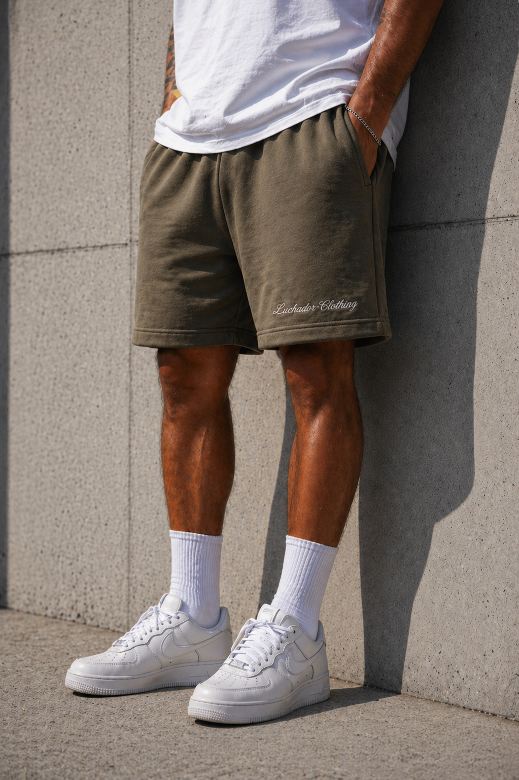 Vintage Olive Relaxed
Sweatshorts